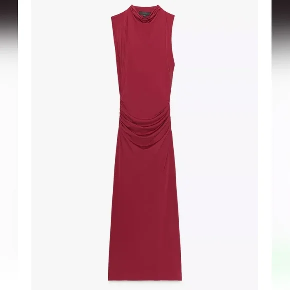 Zara Ruched Long Dress - Picture 4 of 4